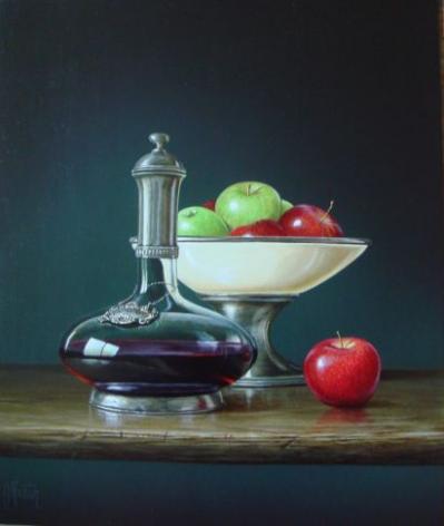 Claret and a Bowl of Apples