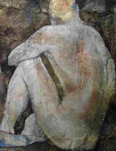 Male Nude Resting Arm on Knee