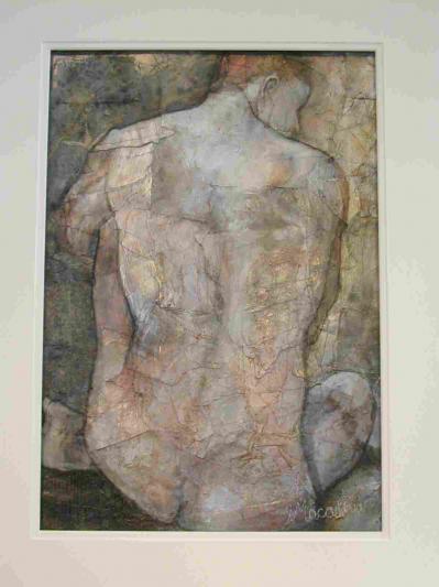 Seated Male Nude, Back View