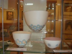 Wavy Rim Bowls in Cabinet