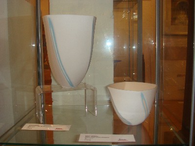 Twist Vases in a Cabinet