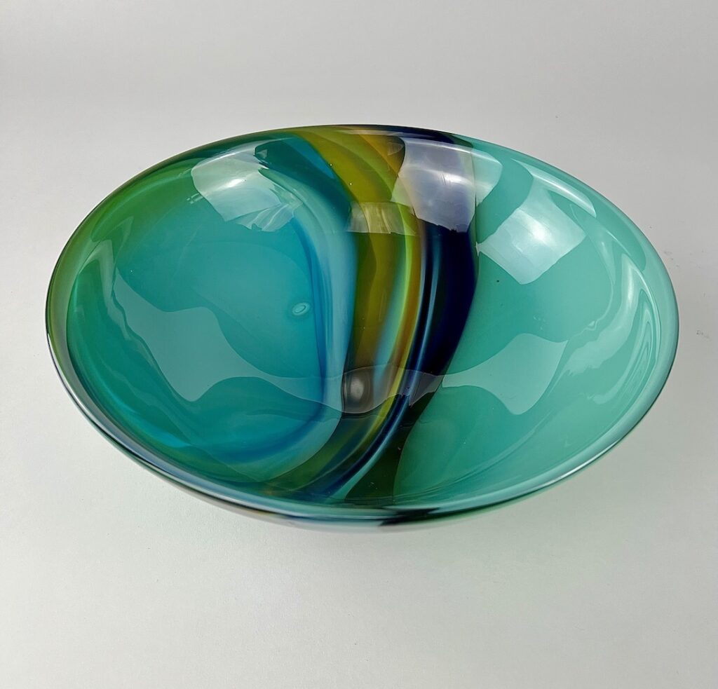 4. Bowl – Opal Blues with Blues